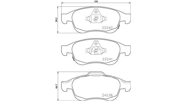 MAGNETI MARELLI Комплект тормозных колодок, дисковый тормоз 363700423165